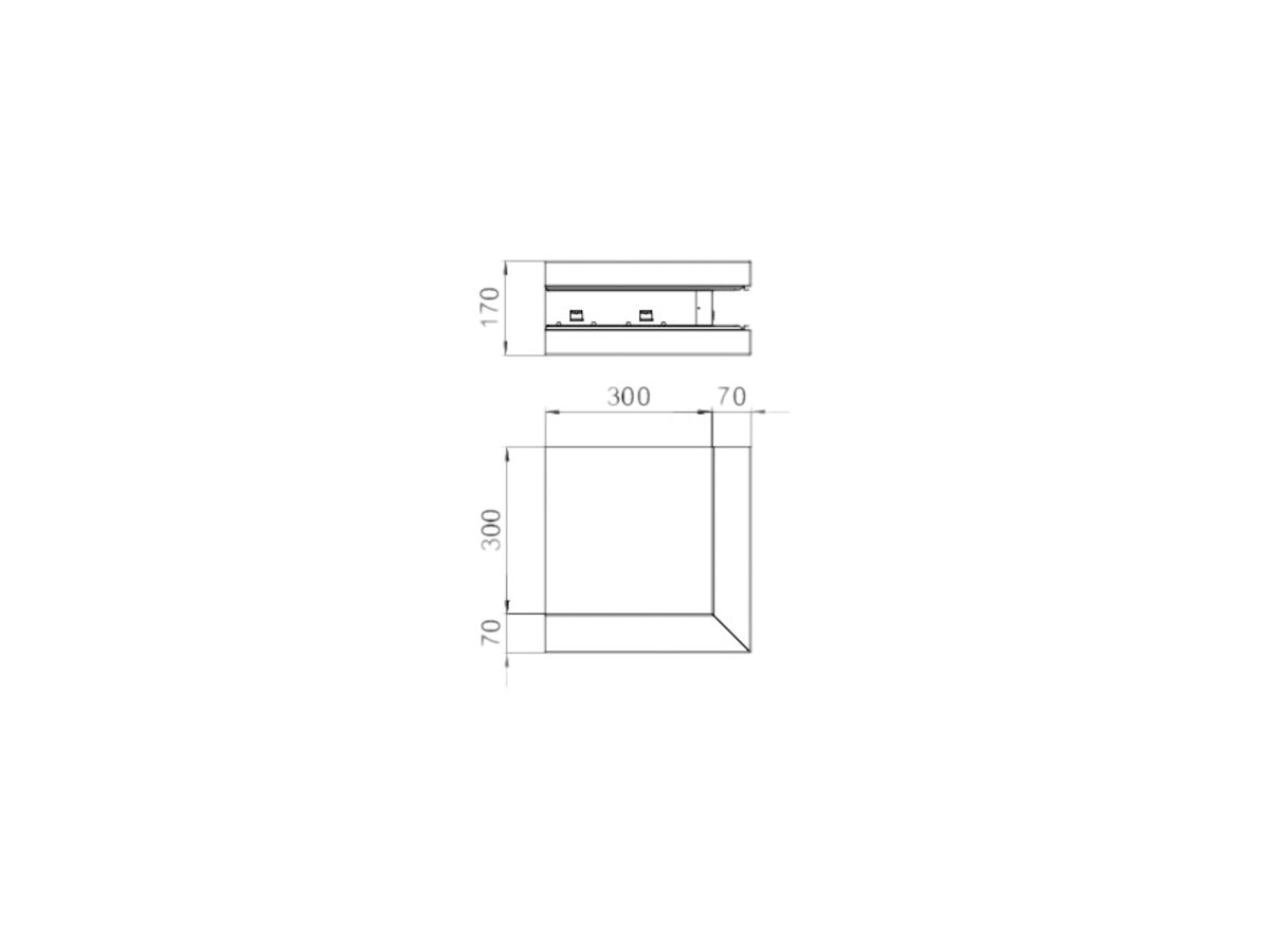 Ausseneck Bettermann GS-SA70170 reinweiss