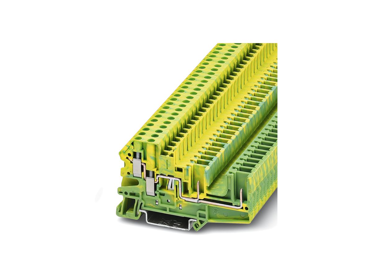 Durchgangsreihenklemme 0.14…6mm² grün/gelb, UT 4-QUATTRO/2P-PE