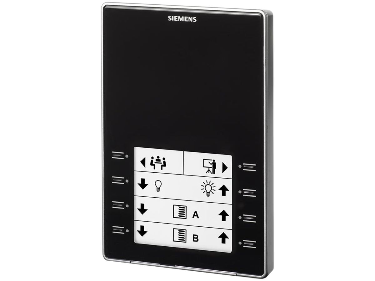 AP-KNX-Raumbediengerät Siemens QMX3.P02-1BSC, schwarz