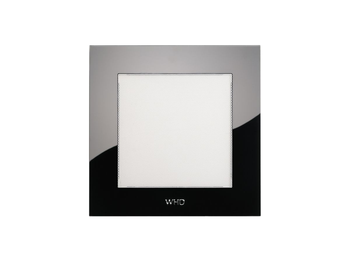 Blende Acrylglas quadratisch schwarz, mit Gitter weiss für WHD L-S