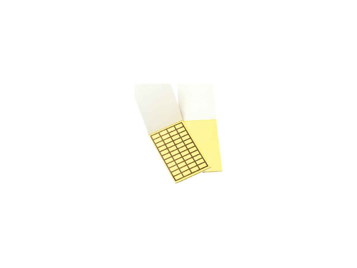 Etikette Weidmüller TabPack selbstklebend 15×6mm Gewebe gelb