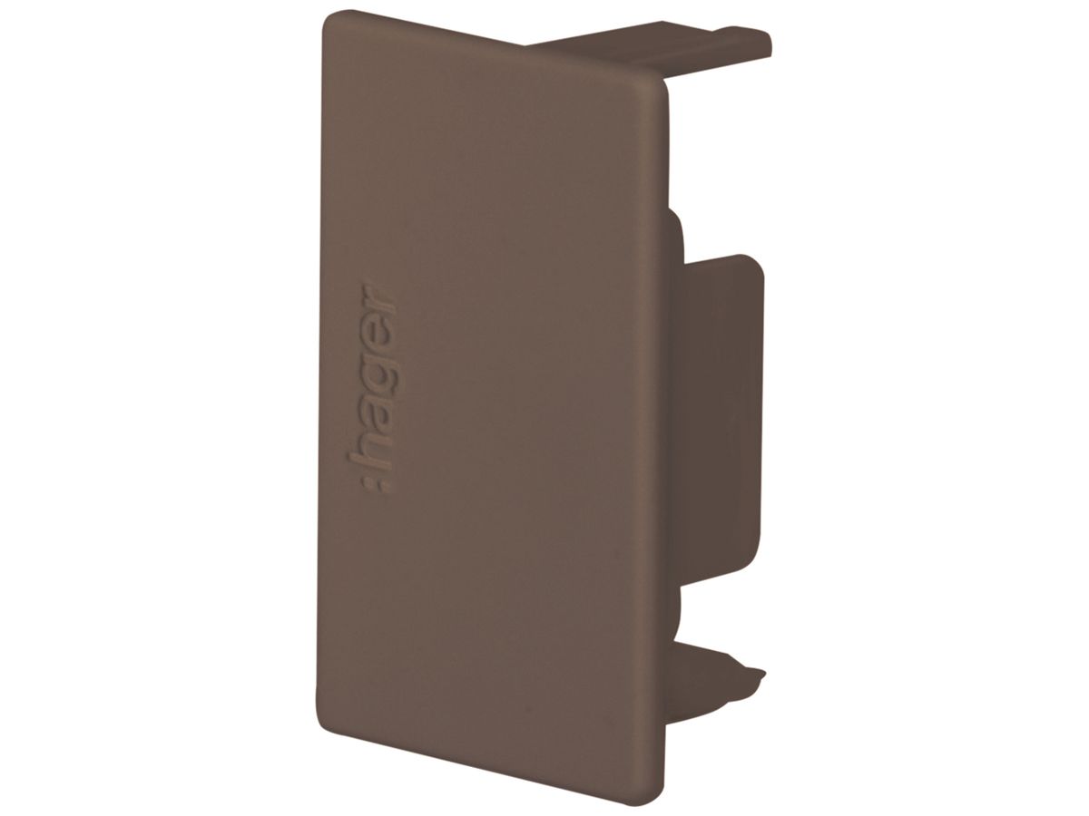 Endstück Hager tehalit.LF 45×30mm braun IP30