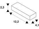 LED-Betriebsgerät SLV 6.8…10W 55V 180…270mA DIM 122×41×23mm