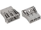 Buchsenteil WAGO 3L 2×0.5…4mm² grau