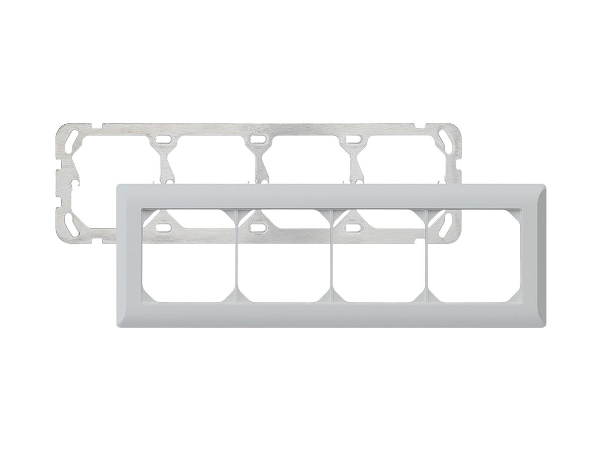 UP-Kopfzeile kallysto.line 1×4 hellgrau horizontal