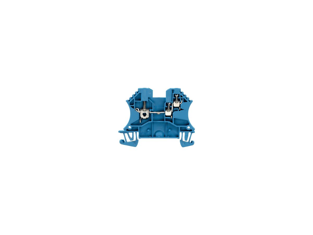 Durchgangs-Reihenklemme Weidmüller WDU /1.5/ZR Schraubanschluss 2.5mm² TS35 blau
