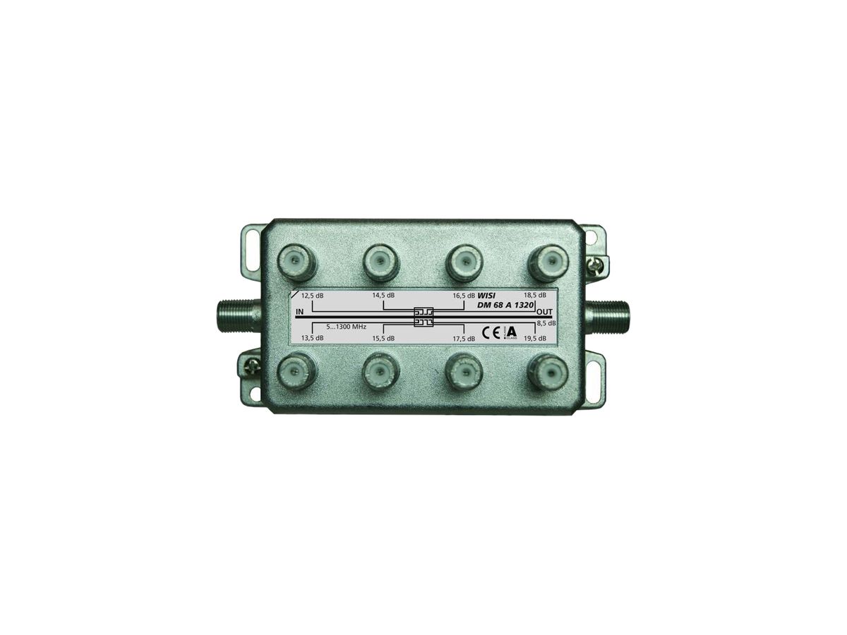 F-Abzweiger WISI DM68A 1320 8-fach 13…20dB 5…1300MHz