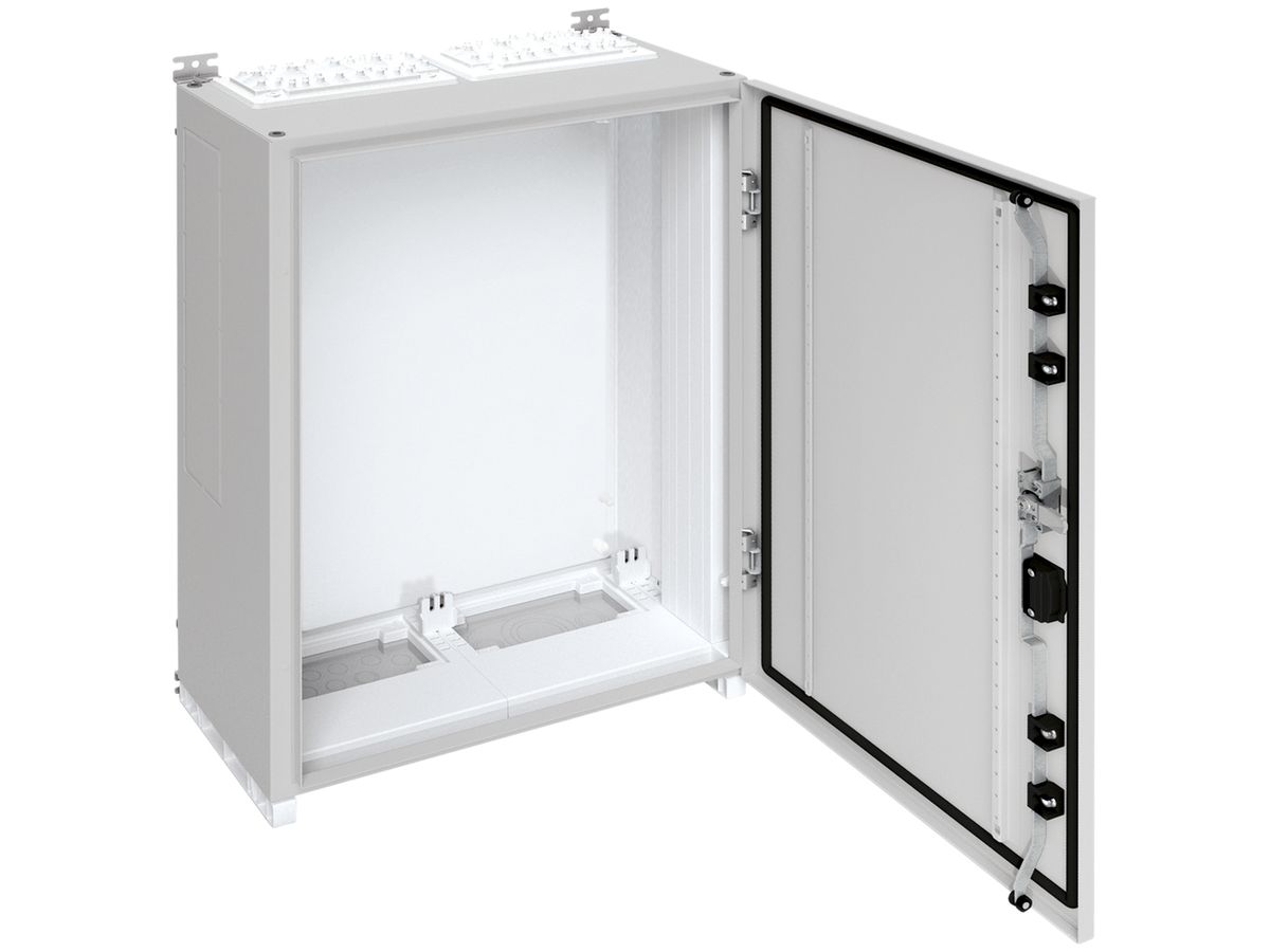 Wandschrank Hager univers mit Volltür SK II IP55 800×550×275mm RAL 7035