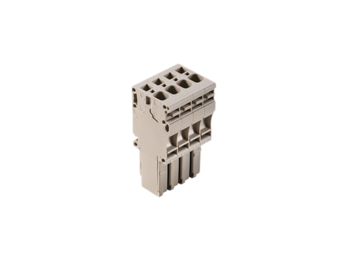 Stecker Weidmüller ZP 4/1AN/4 Zugfeder 4mm² 4L beige