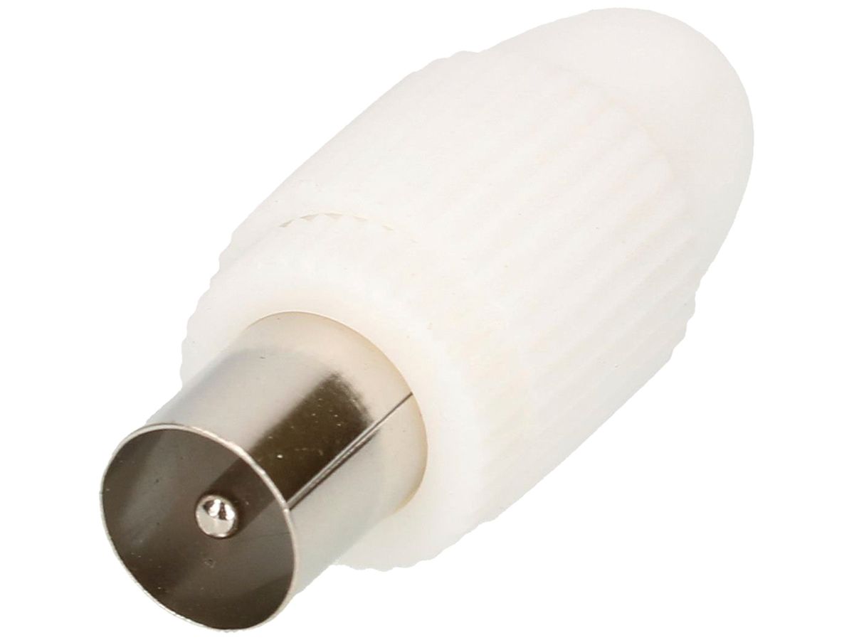 Koaxialstecker IEC Schwaiger KST11 532 75Ω Ø4…7.5mm weiss