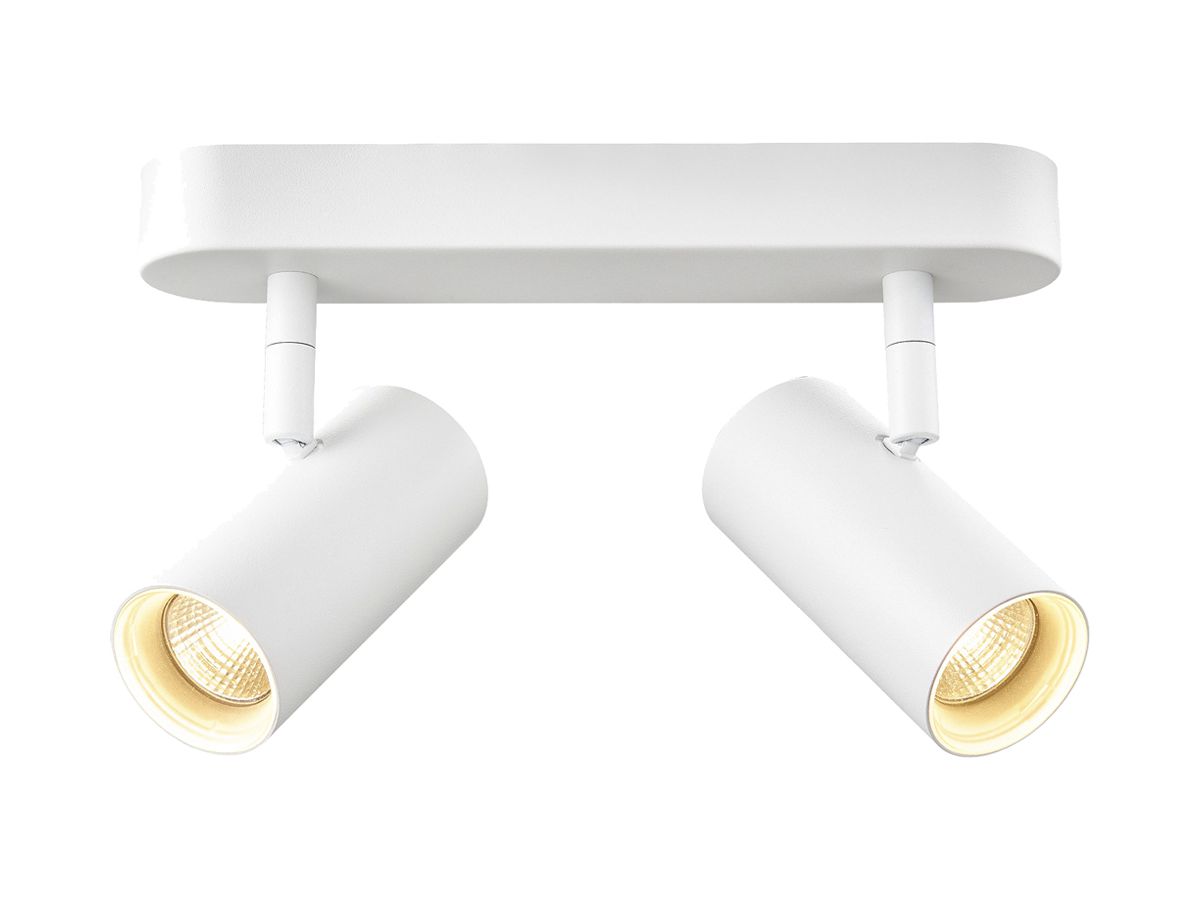 LED-Spot SLV NOBLO 12W 1450lm 927 DIM 240×105×127mm weiss 2×Spot