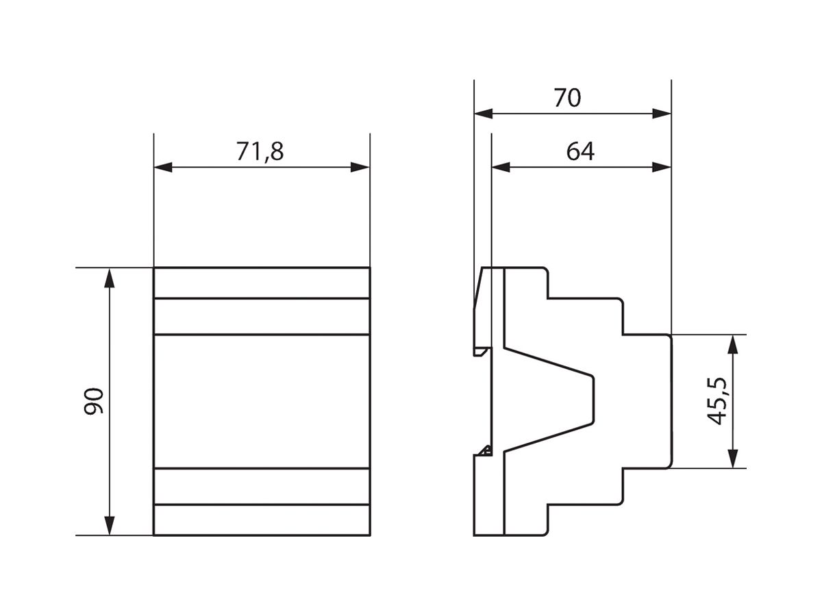 REG-Spannungsversorgung KNX Theben LUXORliving P640