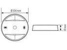 AP-Dose für C IP20 silber