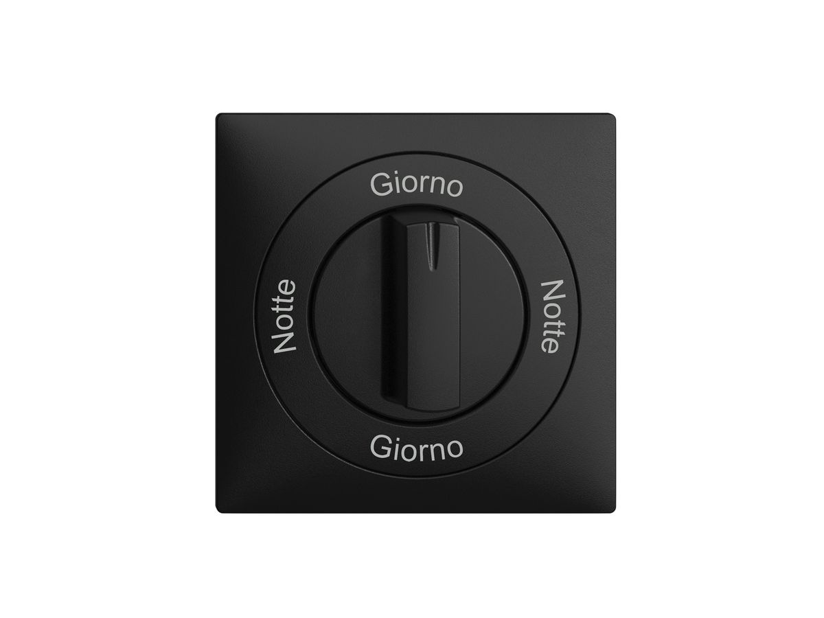 Frontset Notte-Giorno-Notte-Giorno EDIZIOdue 60×60mm schwarz