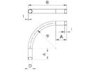 Gewindebogen Bettermann M63 mit Muffe Al