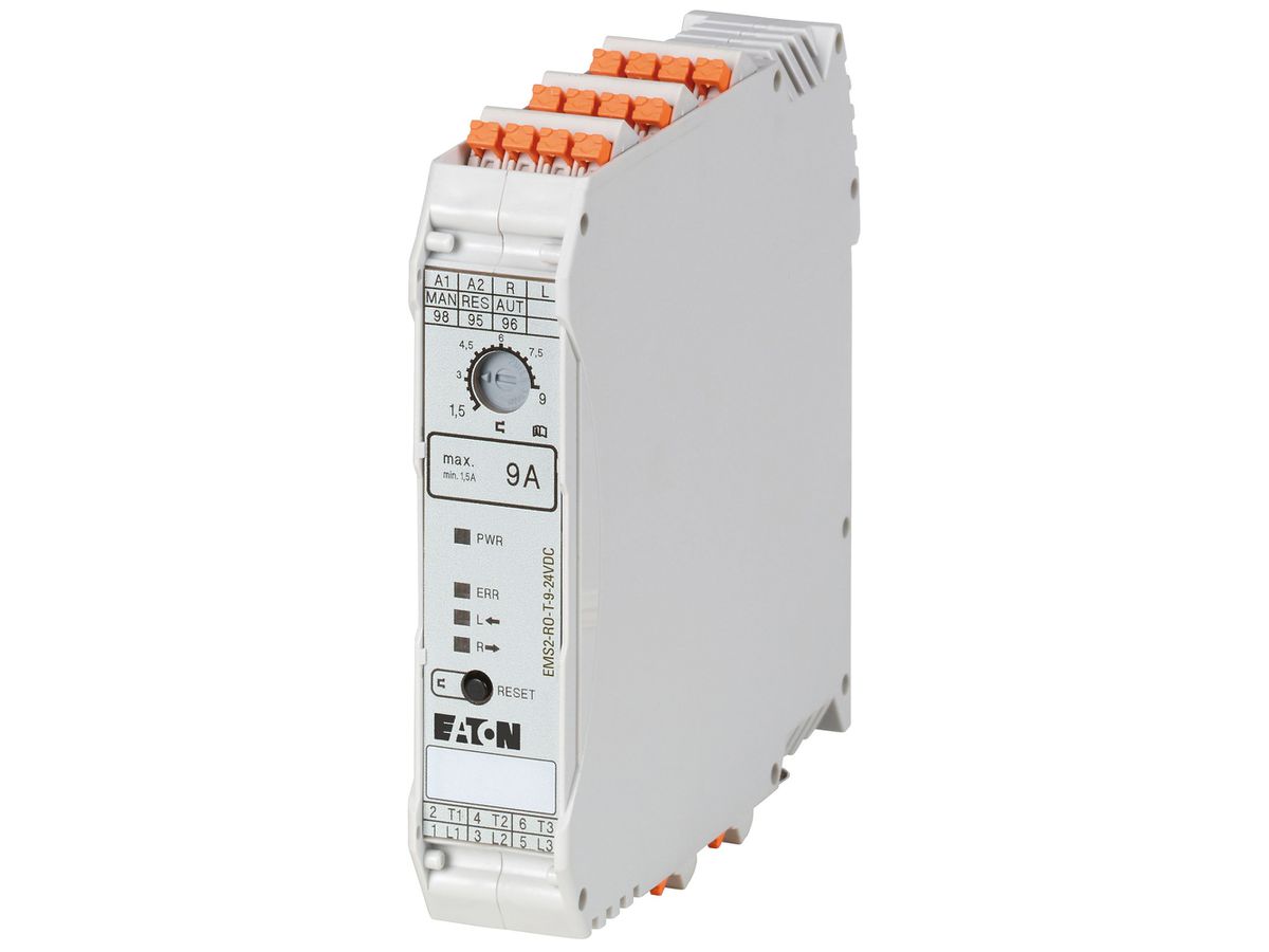 Direktstarter Eaton EMS2-DO-T-9-24VDC 1.5kW 14.6W 1NO 1NC 70°C Federzug 114.5mm