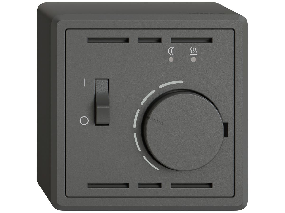 AP-Raumthermostat EDIZIO.liv SNAPFIX® m.Temperaturbegr.f.Bodenheizungen dgu