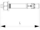 Nagelanker Bettermann N 6×49mm galvanisch verzinkt