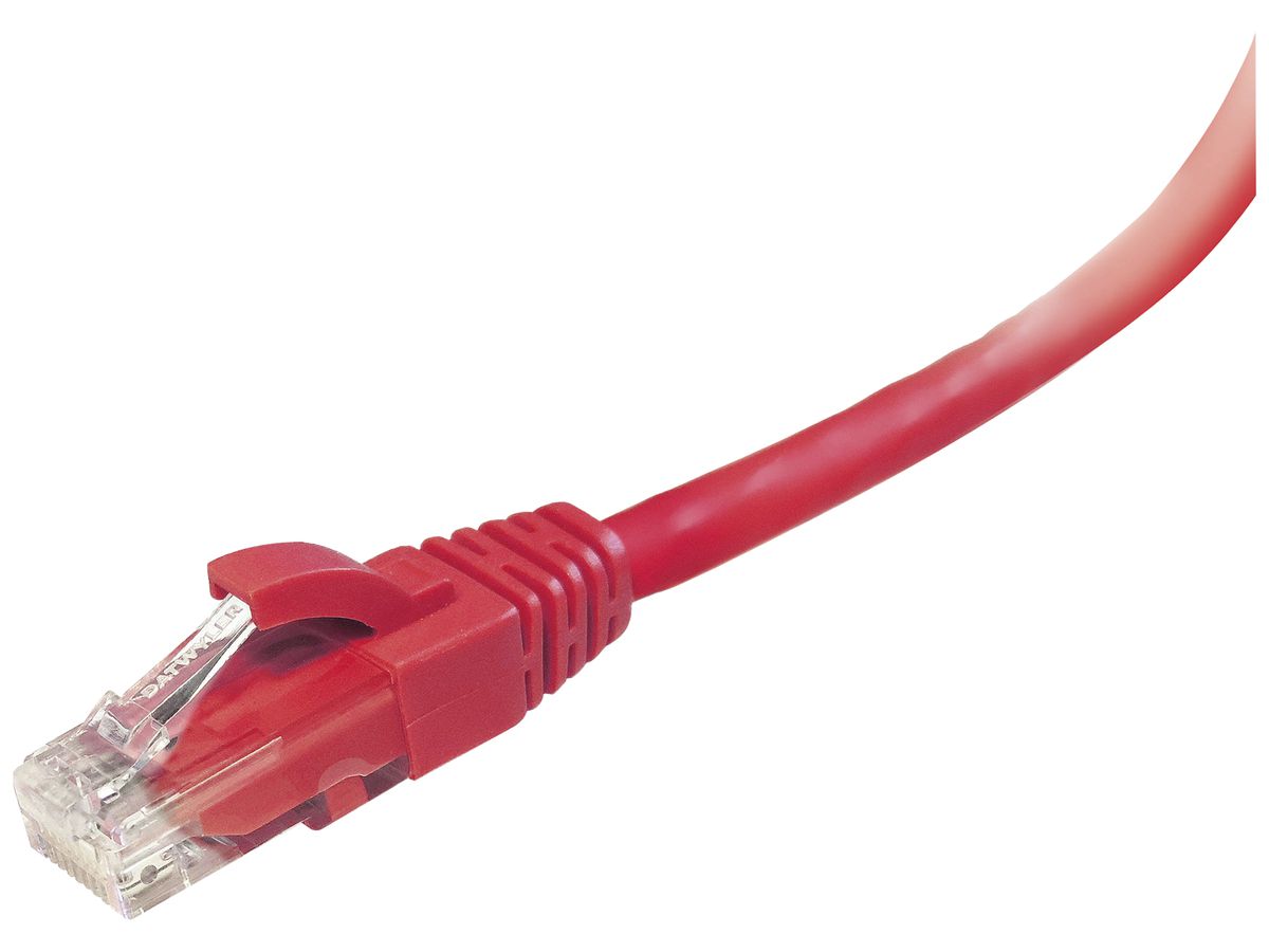 Patchkabel RJ45 Dätwyler 602 4P Kat.6 U/UTP AWG24 FR/LSZH rot 2m