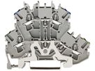 Doppelstockklemme WAGO TOPJOBS 2.5mm² PE/N grau Serie 2002