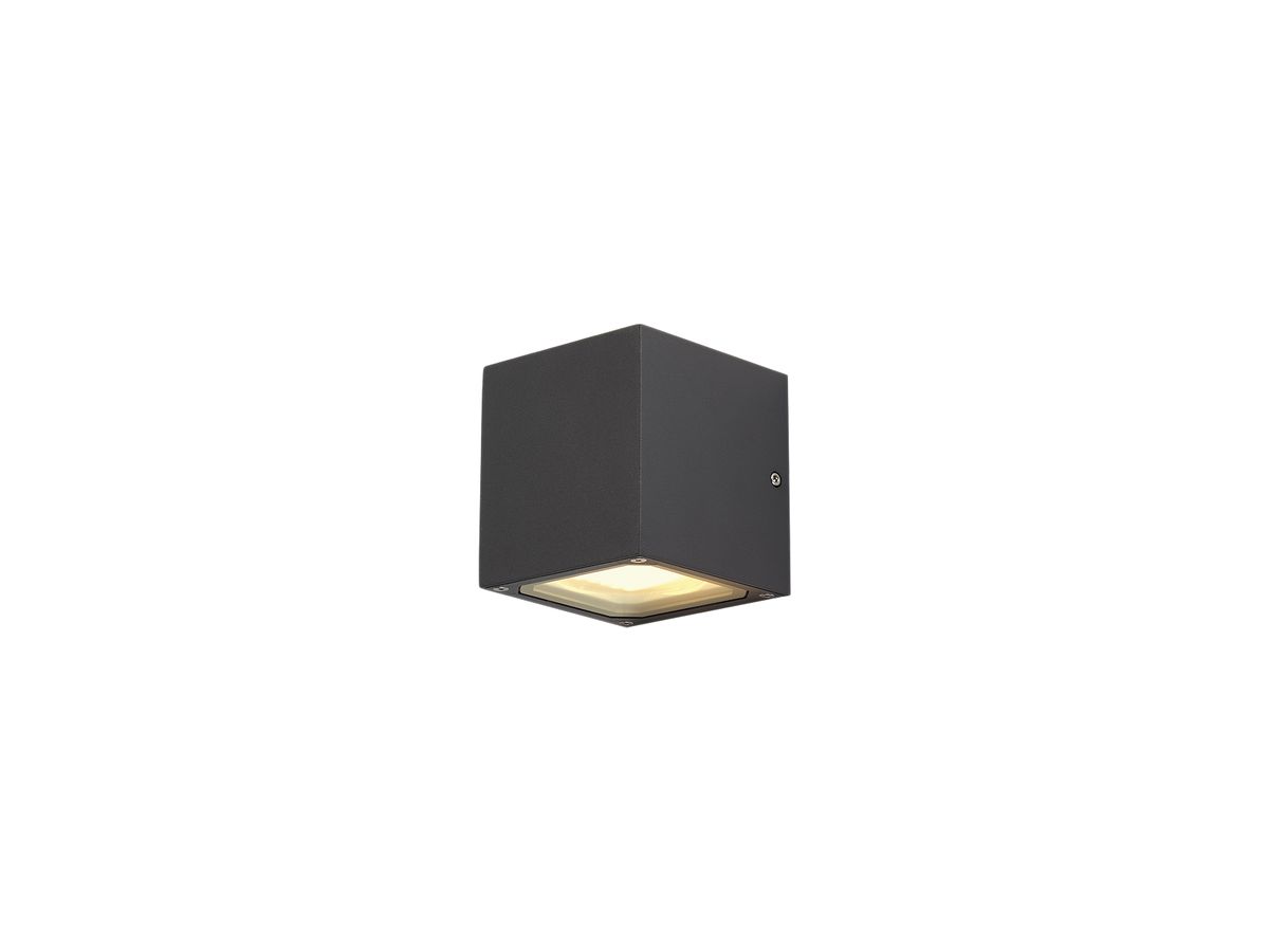 Wandleuchte SLV SITRA CUBE, 2×GX53 9W IP44 anthrazit