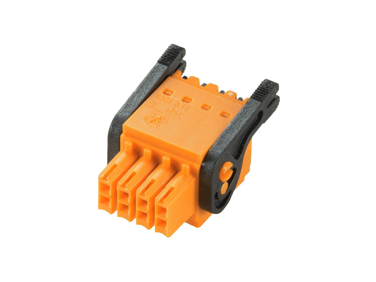 Buchsenstecker Weidmüller B2CF Lösehebel 3.5mm 16L verzinnt orange