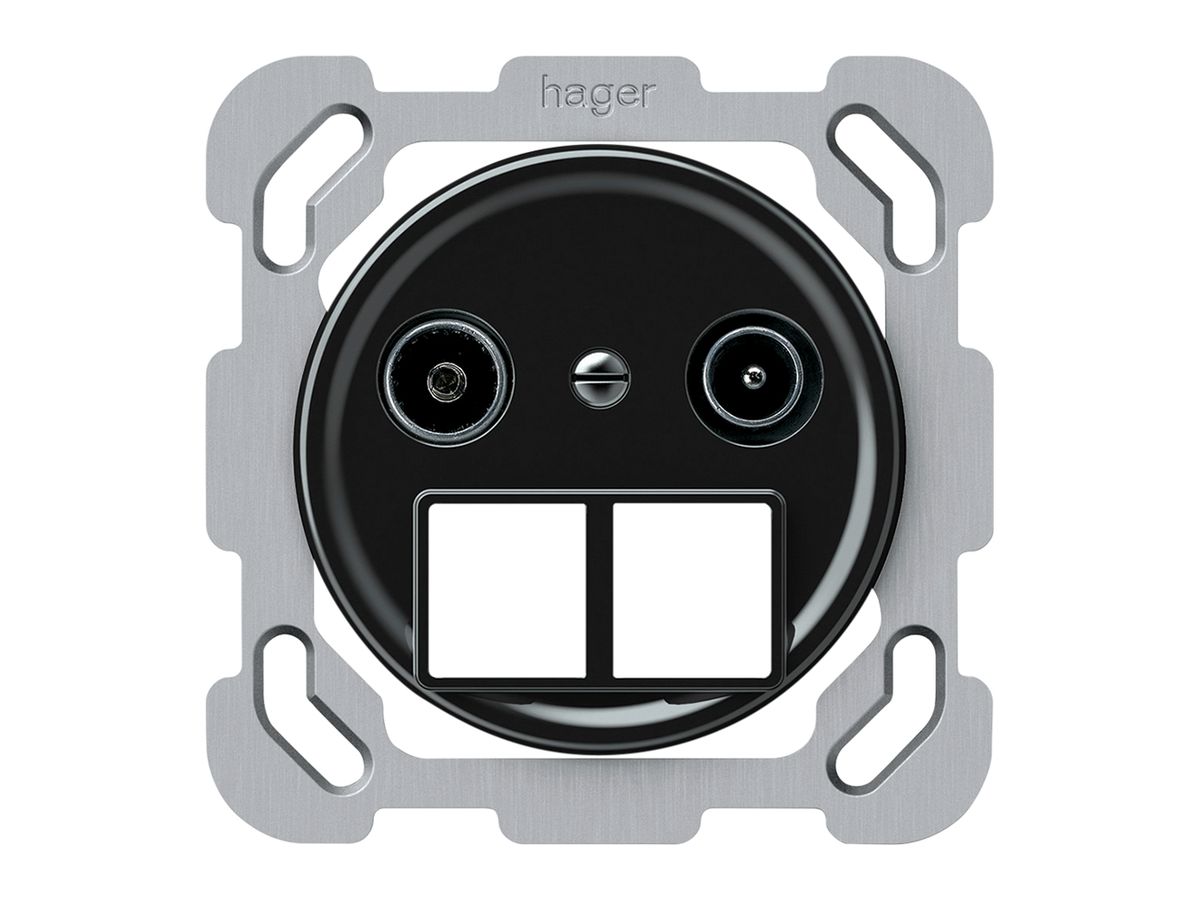 UP-Multimediadose TV-R origin Durchgangsdose 15dB 1.7dB schwarz