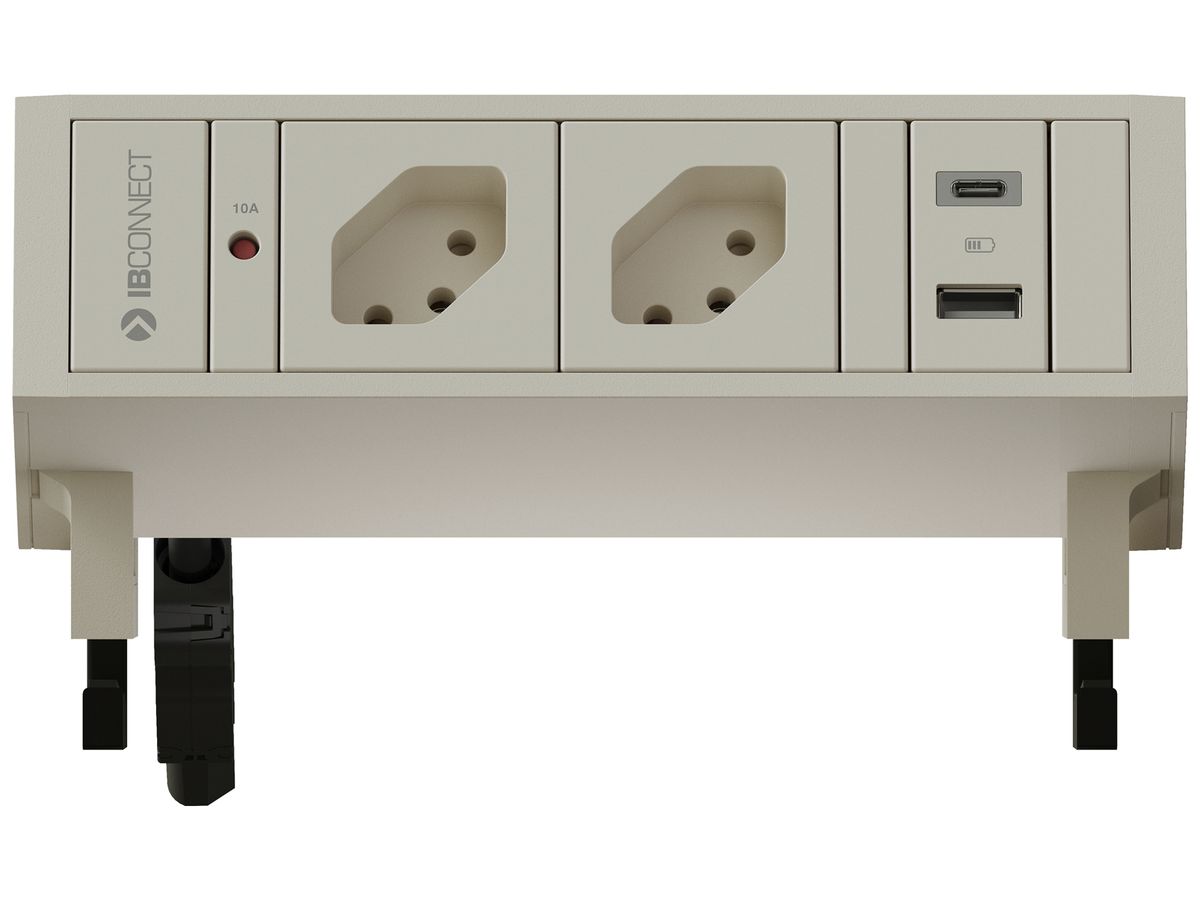 Steckdosenleiste MH SUPRA 2×T13 2×USB-A/C 10/15W 0.3m weiss