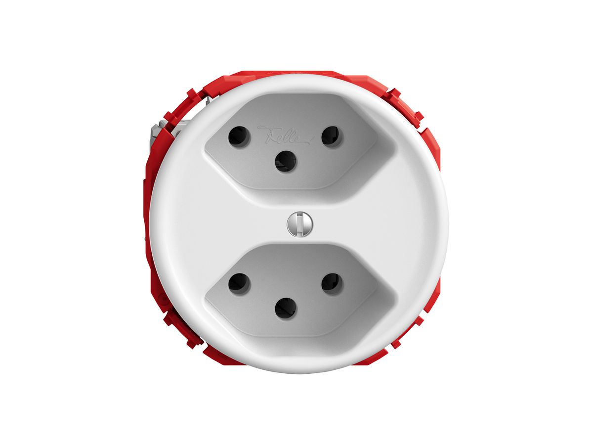 Steckdose STANDARDdue SNAPFIX® 2×T13 ws