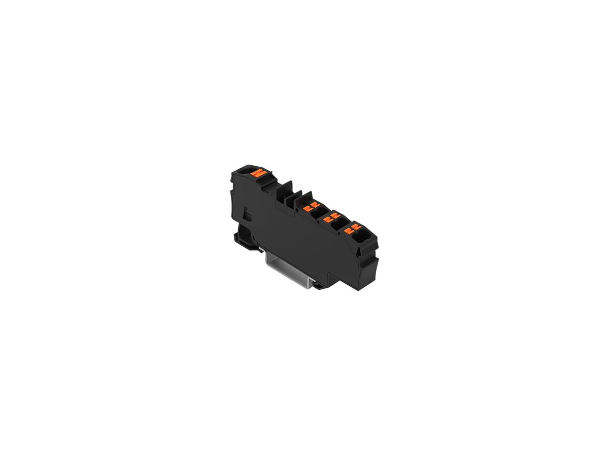 Durchgangsklemme WAGO Contact TOPJOB S 1×6/6×1.5mm² Ex e II schwarz