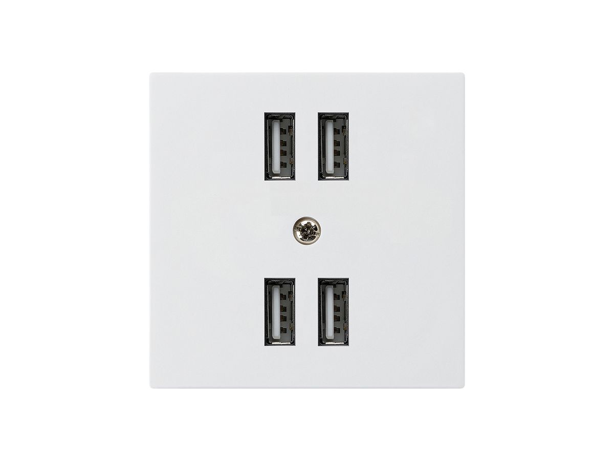 Steckdose 4×USB kallysto A 2400mA weiss