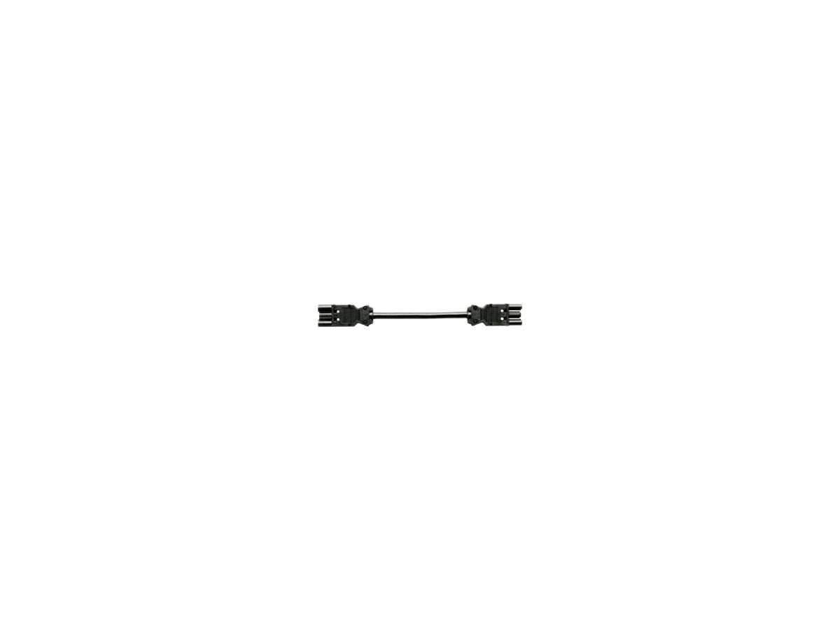 Verlängerung Wieland 3P 3m schwarz Stecker/Buchse GST18i3 K1BS1.5