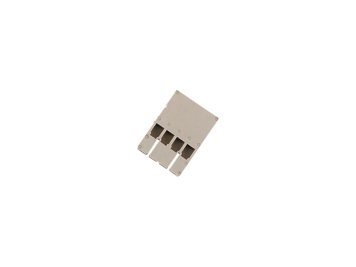 Steckergehäuse Weidmüller STGH 4 ZRV1.5 geschlossen, 1.5mm² 63V 4A beige