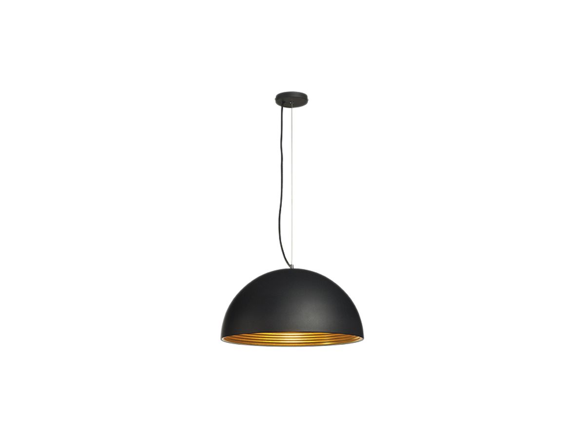 Pendelleuchte SLV FORCHINI M E27 40W rund IP20 schwarz/gold