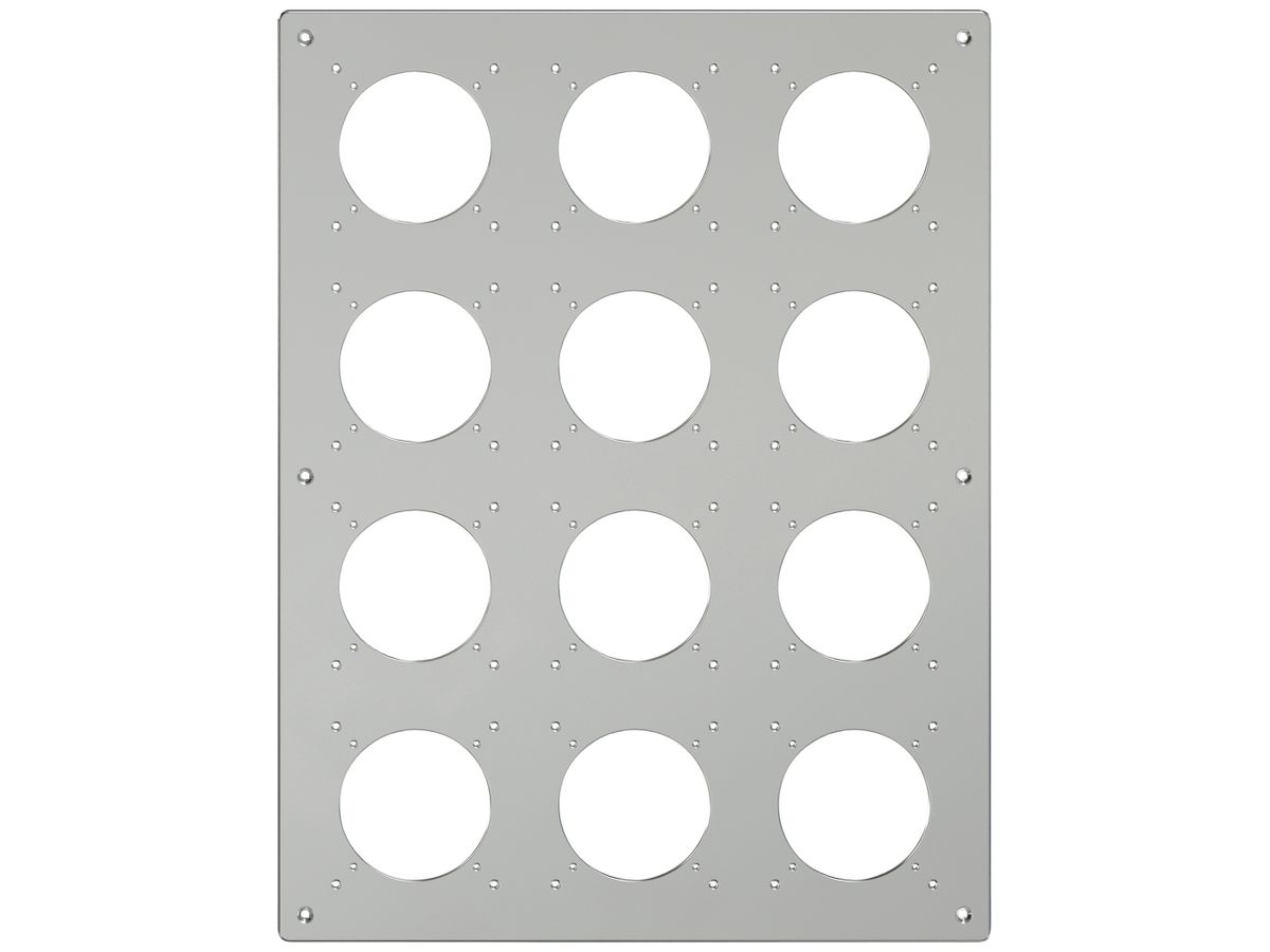Montageplatte ELEMENT SNAPFIX® 4×3 vertikal 325×425mm Aluminium