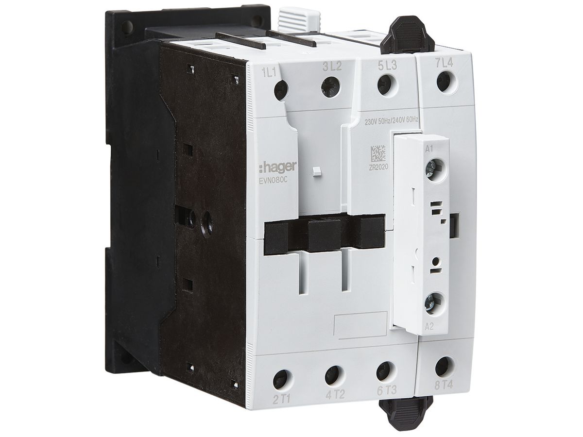 Leistungsschütz Hager 4P 80A bei AC-1 Spulenspannung 230VAC
