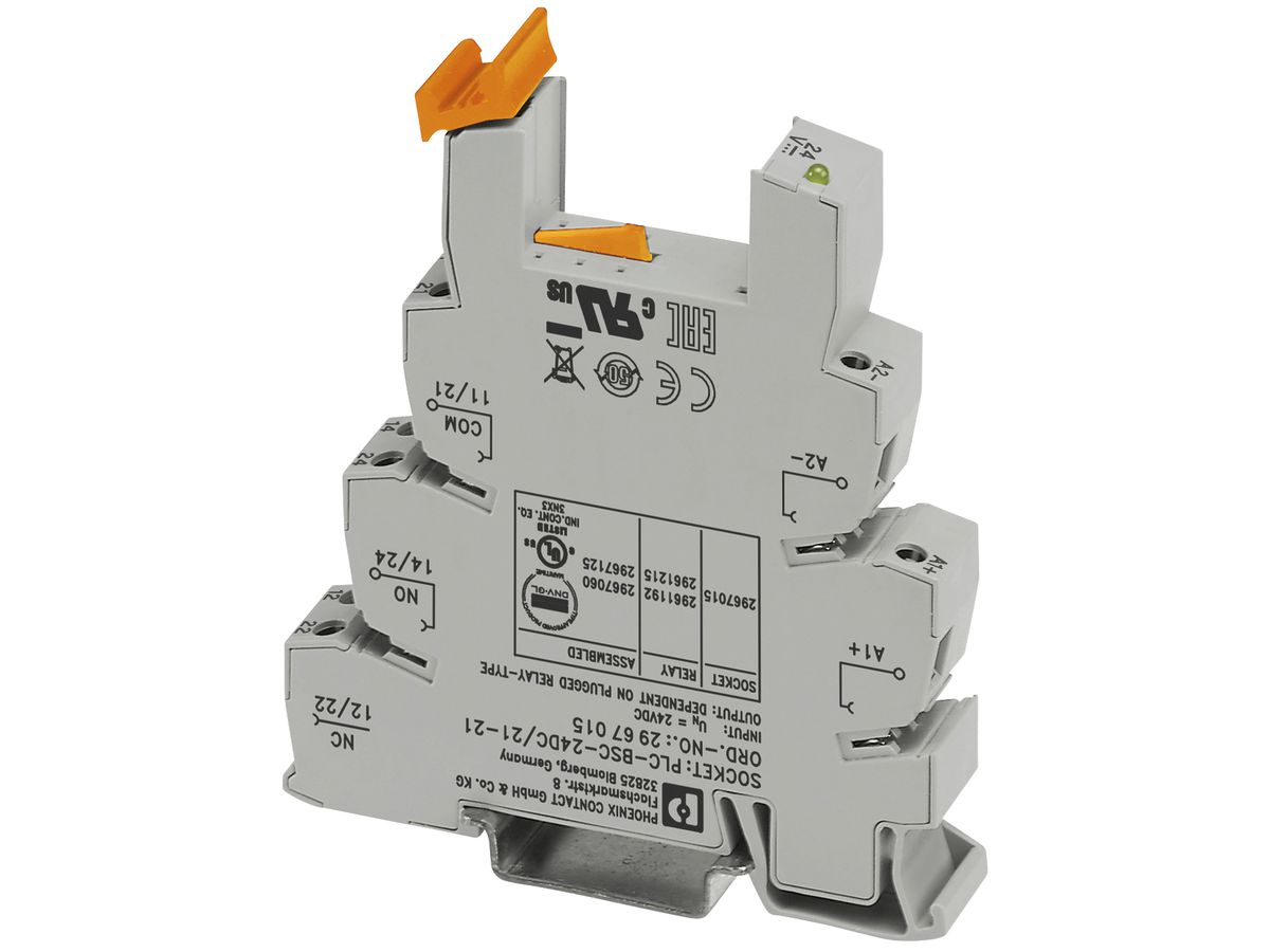 Relaissockel Phoenix Contact PLC-BSC- 24DC/21-21