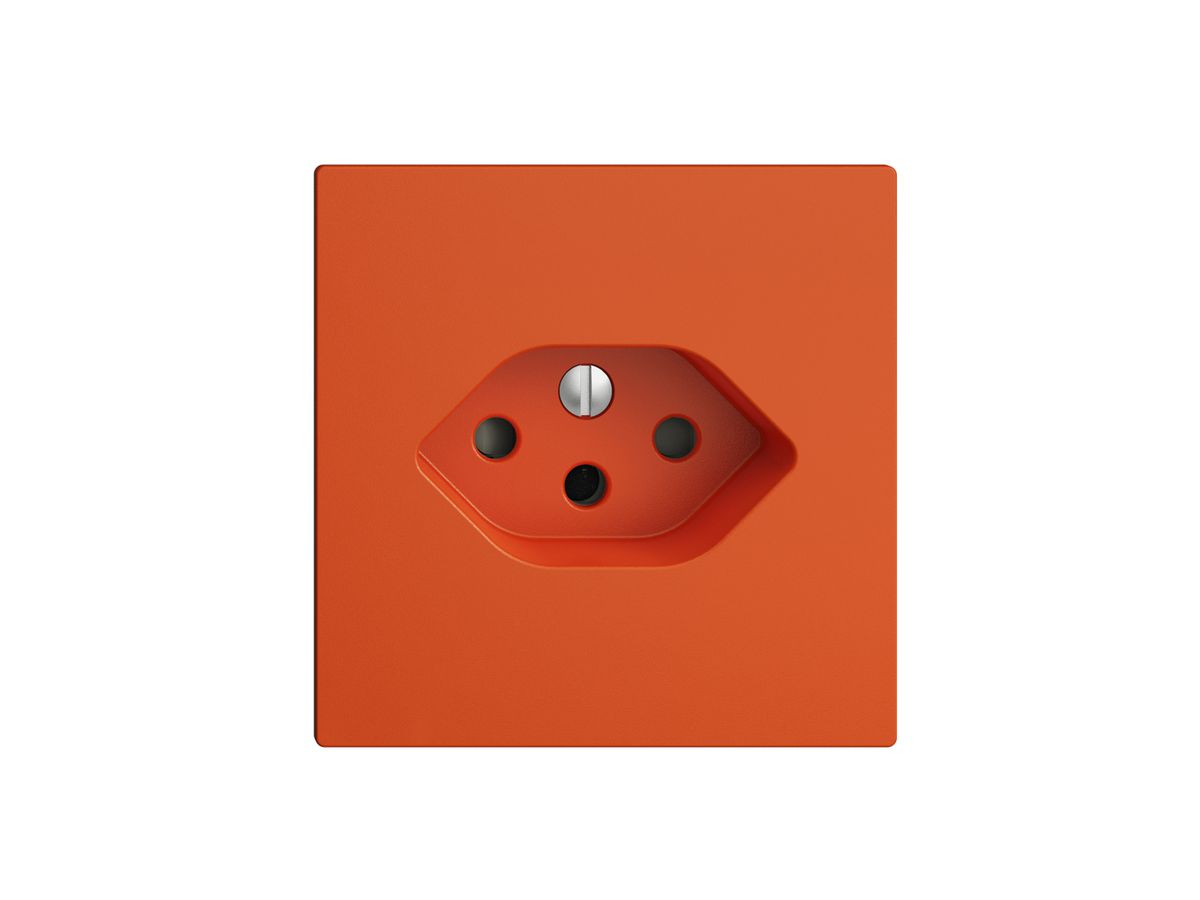 UP-Steckdose EDIZIOdue T13 orange mit Shutter