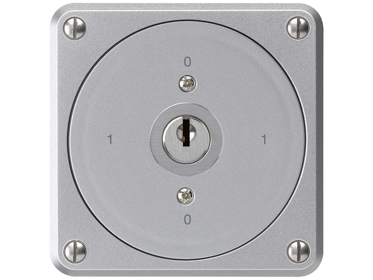 UP-Schlüsselschalter robusto ohne Klappdeckel 0/2P aluminium