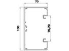 Grundprofil Bettermann GEK-A 70×130mm reinweiss