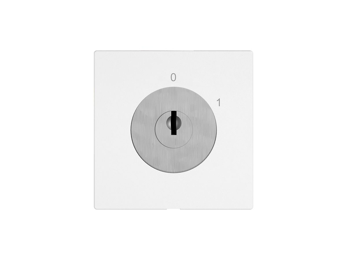 Schlüsselschalter EDIZIO.liv m.KABA 1262KA/5000 getr.Kont.2P 0-1 T=77mm ws