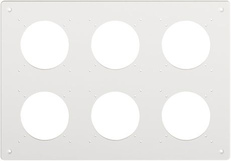 NUP-Kopfzeile Feller NEVO, 2×3, für N.CO-Apparate, weiss