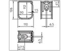 Sammelhalterung Bettermann 70×3×1.5mm² verzinkt