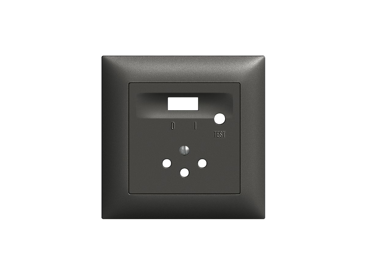 Frontset EDIZIOdue schwarz 88×88mm T12 FI