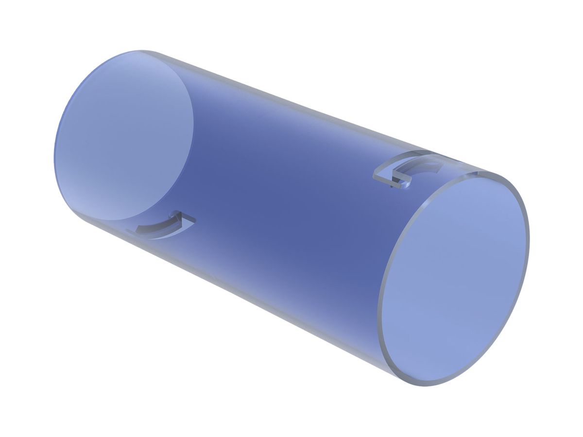 Verbindungsmuffe Spotbox M32 blau-transparent