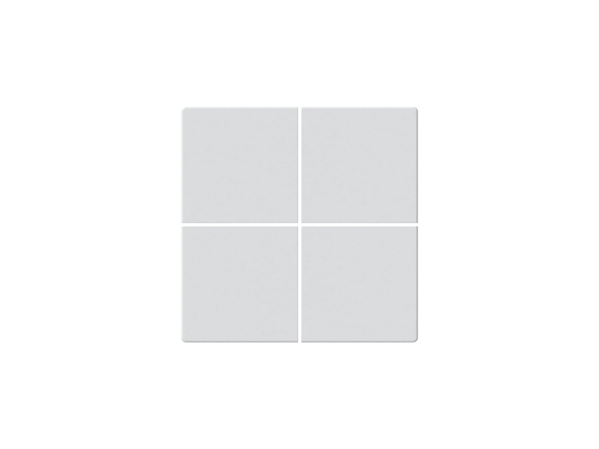 KNX-Tasterfront Hager BA basico Z 4-fach weiss 45×45mm