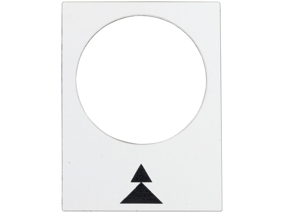 Bezeichnungsschild Schneider Electric Symbol weiss