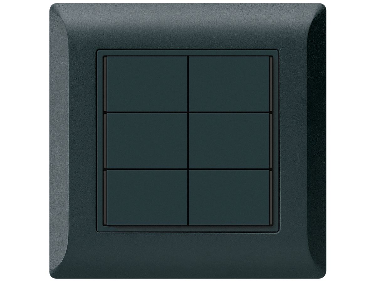 UP-Taster KNX KLI 6×Tasten 6×Betätigungspunkte LED schwarz