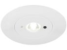 EB-LED-Sicherheitsleuchte SLV P-LIGHT 3W 360lm 5700K bat3hST Ø70mm weiss
