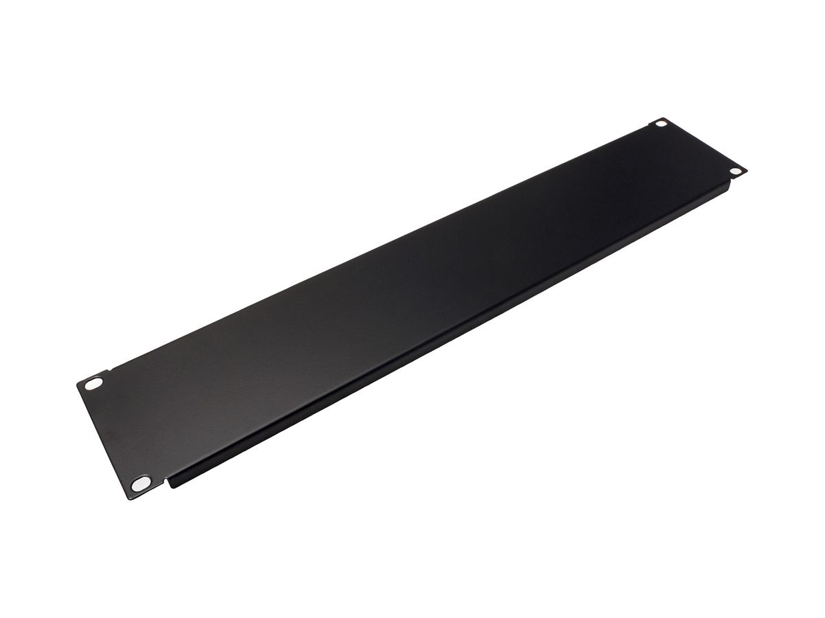 Blindplatte 19" VALUE, 2HE, schwarz (RAL 9005)